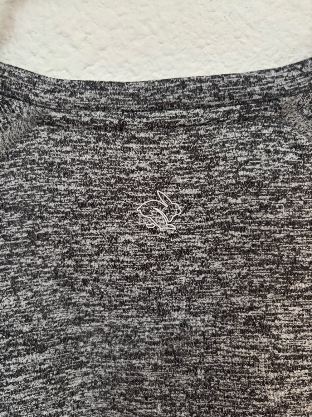 Rabbit Running Heather Gray Long-Sleeve Performance Tee - Picture 3 of 7